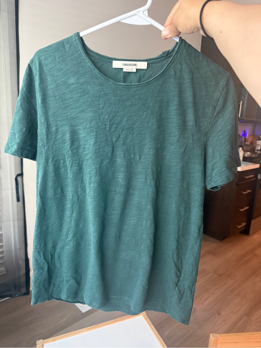 Zadig & Voltaire Teal Crewneck Short Sleeve T-Shirt